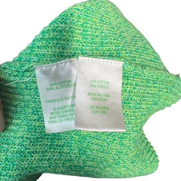 Lilly Pulitzer Cortina Sweater‎ Cut Out Sleeves Knit Ombre Green Size Large - Picture 13 of 14